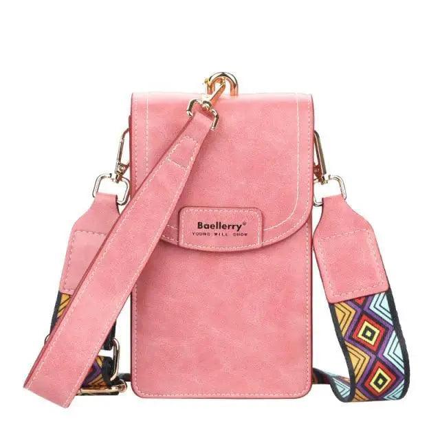 Stylish Women's Multifunctional PU Leather Crossbody Bag - Large Capacity Phone Purse - Korvel