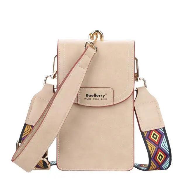 Stylish Women's Multifunctional PU Leather Crossbody Bag - Large Capacity Phone Purse - Korvel