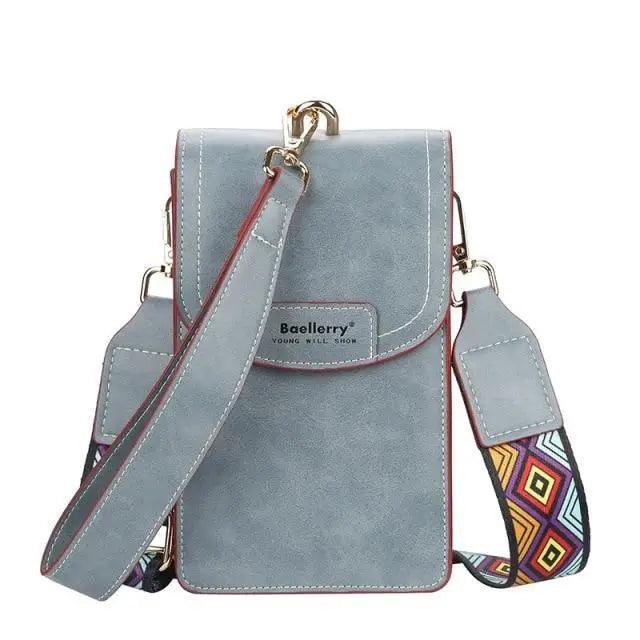 Stylish Women's Multifunctional PU Leather Crossbody Bag - Large Capacity Phone Purse - Korvel