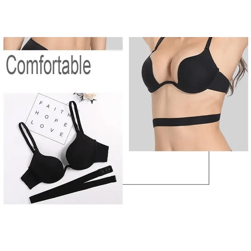 Elegant U Backless Push Up Bra for Women