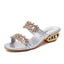 Sandalias de Verano de Lujo con Rhinestones para Mujeres