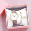 Reloj de Cuarzo Elegante para Mujeres con Manecillas Luminiscentes