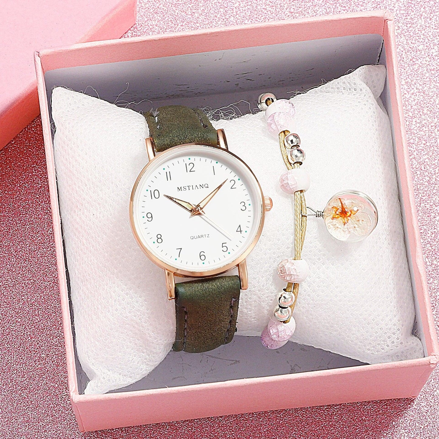 Reloj de Cuarzo Elegante para Mujeres con Manecillas Luminiscentes