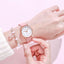 Reloj de Cuarzo Elegante para Mujeres con Manecillas Luminiscentes