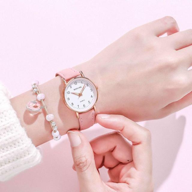 Reloj de Cuarzo Elegante para Mujeres con Manecillas Luminiscentes