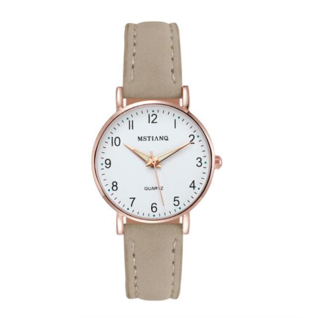 Reloj de Cuarzo Elegante para Mujeres con Manecillas Luminiscentes