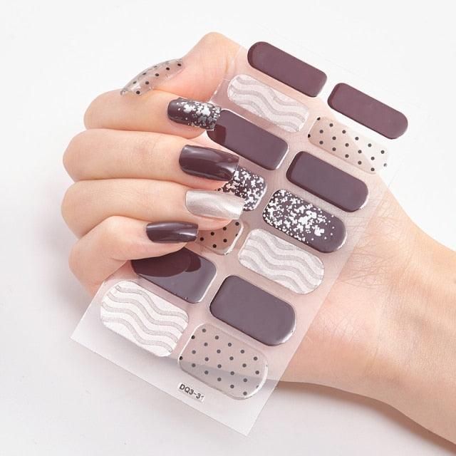 Autocollants de Nail Art Autocollants de Luxe pour des Designs Élégants