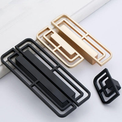 Stylish Zinc Alloy Door Handle - Antique Copper Finish for Modern Interiors - Korvel