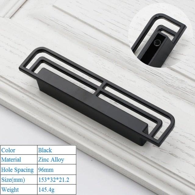 Stylish Zinc Alloy Door Handle - Antique Copper Finish for Modern Interiors - Korvel
