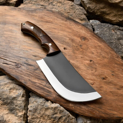 Artisan Crafted Cleaver Knife – Premium High-Carbon Steel with Elegant Rosewood Handle - Korvel