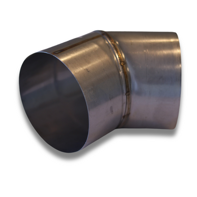 Angled Stove Chimney Pipe - 45 Degree - 3.5”