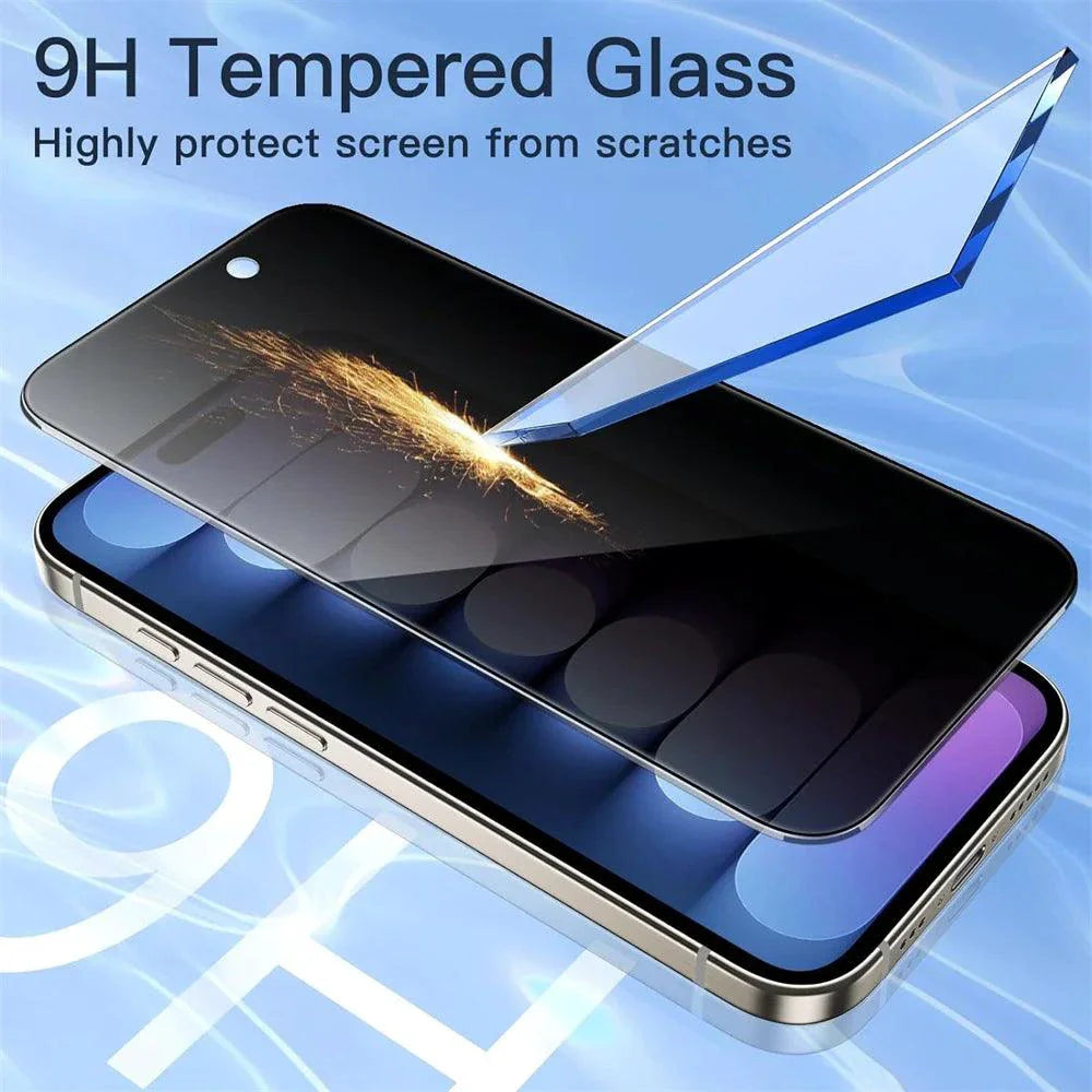 Cristal Antiespía Premium para iPhone 16, 15, 14, 13 Pro Max