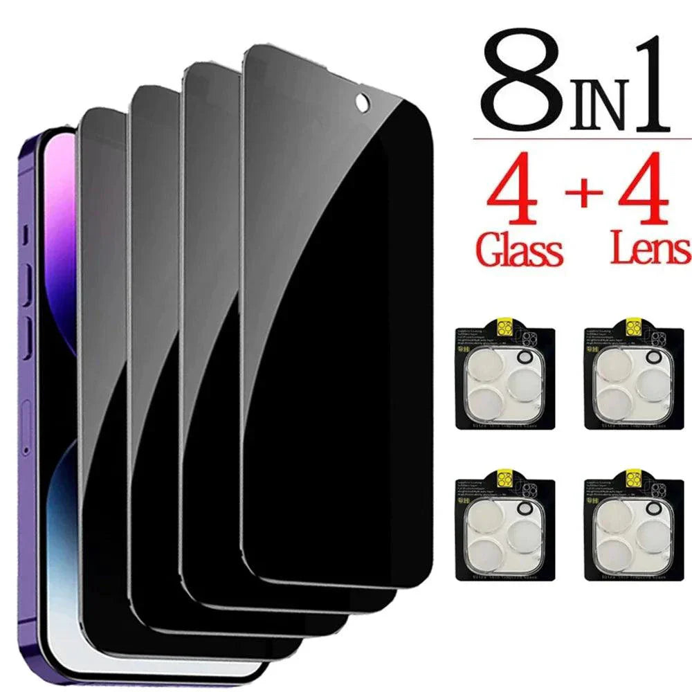 Cristal Antiespía Premium para iPhone 16, 15, 14, 13 Pro Max