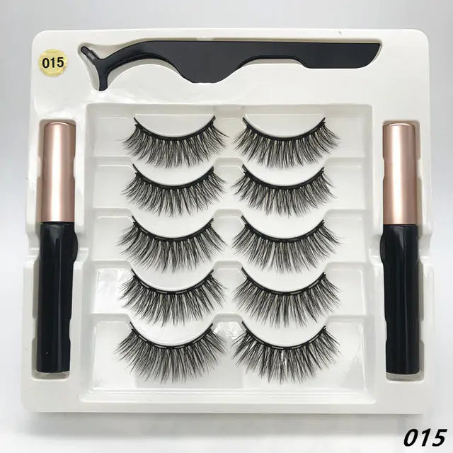 Premium 3D False Eyelashes with Magnetic Eyeliner