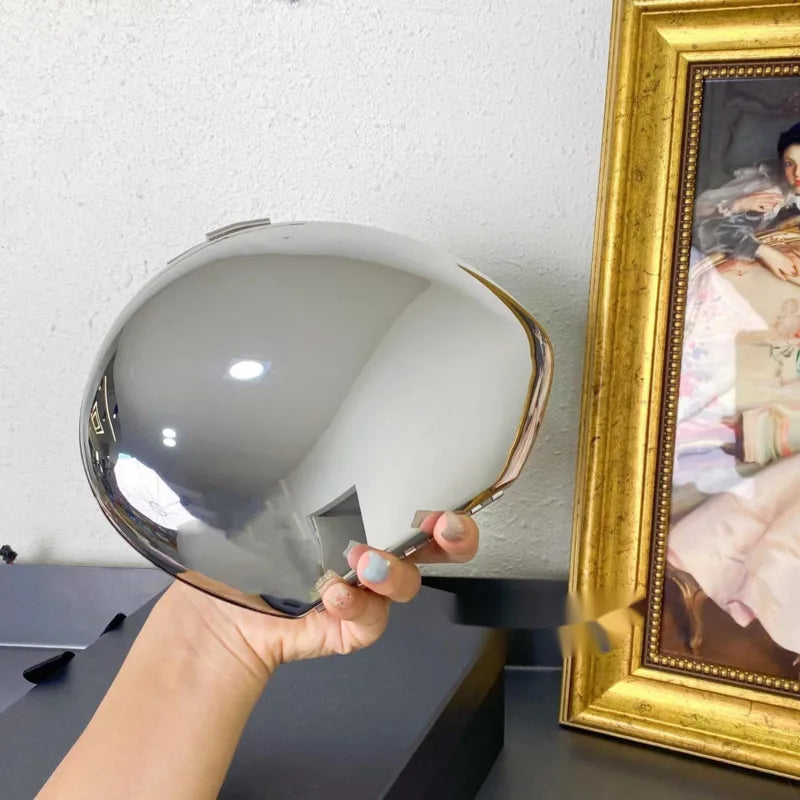 niche Metal shell shape clutch bag Smooth mirror surface silver gold women evening party cute purse handbag  new - Korvel