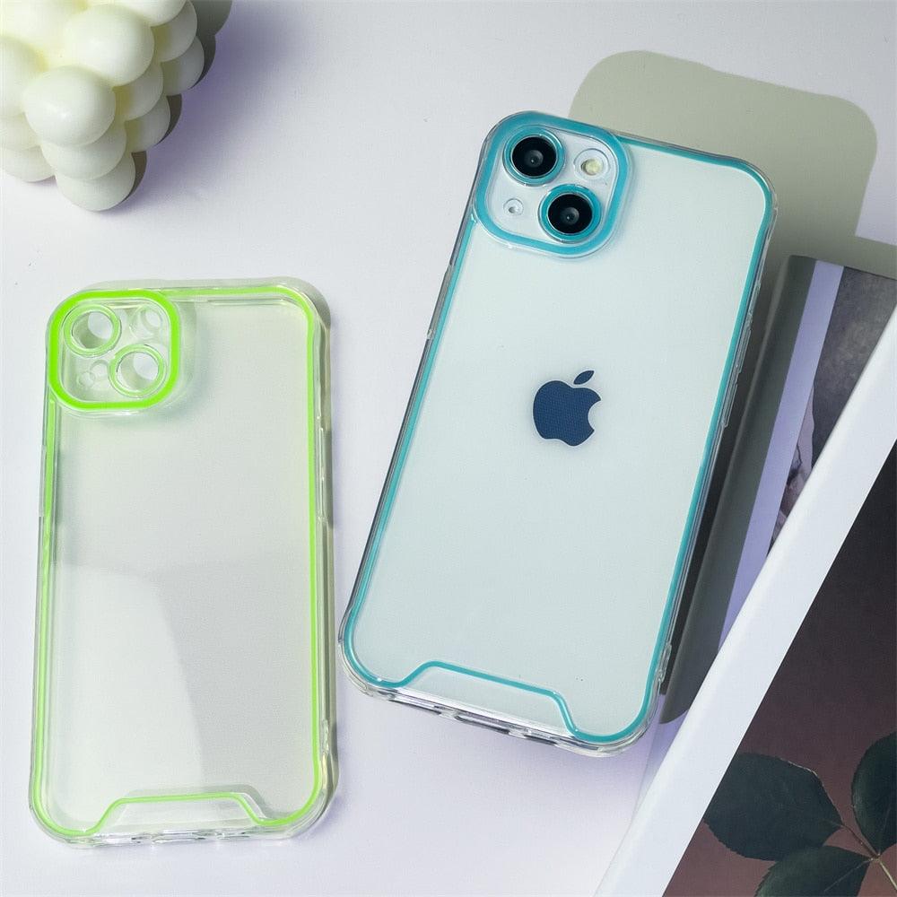 Luminous Silicone Phone Case for iPhone - Shockproof & Clear