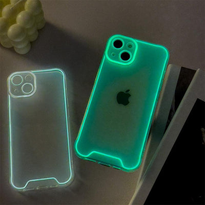 Coque de téléphone en silicone lumineux pour iPhone - Antichoc et transparente