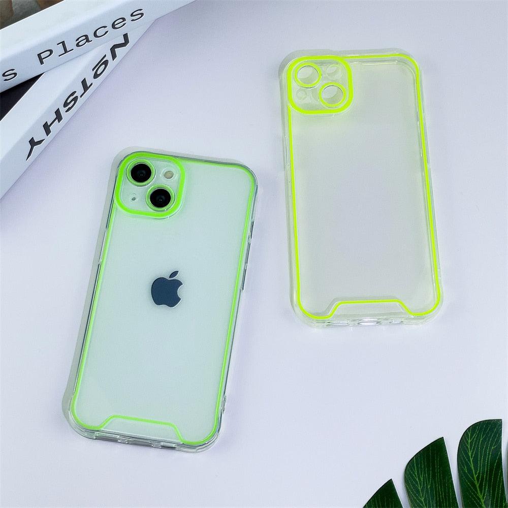 Luminous Silicone Phone Case for iPhone - Shockproof & Clear