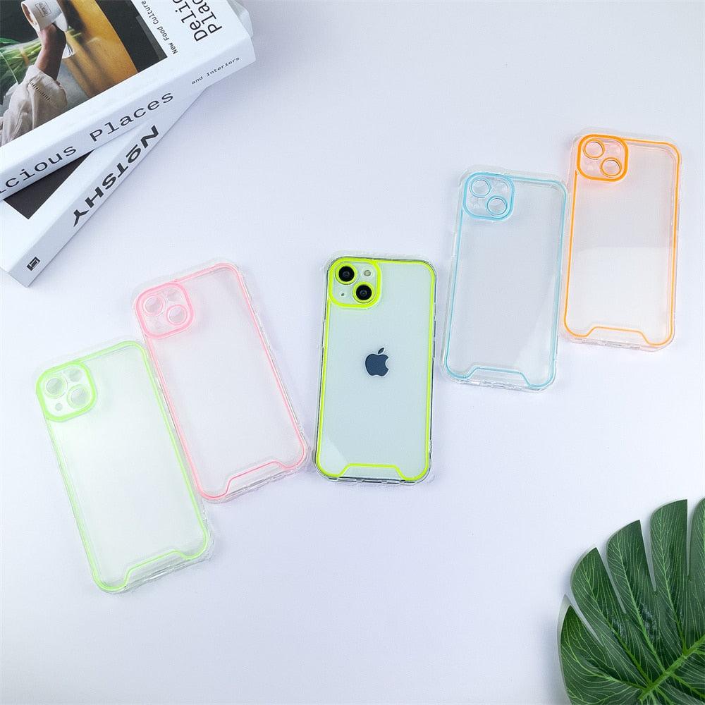 Luminous Silicone Phone Case for iPhone - Shockproof & Clear
