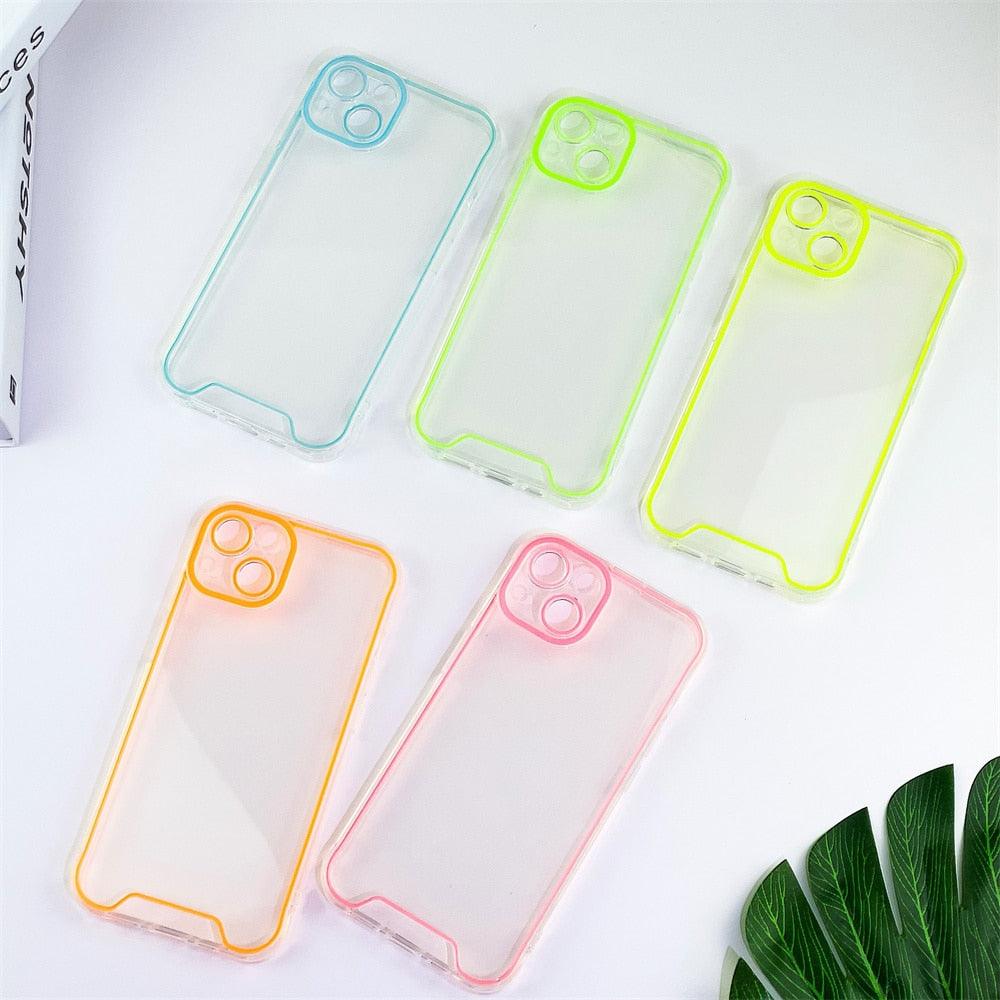 Luminous Silicone Phone Case for iPhone - Shockproof & Clear
