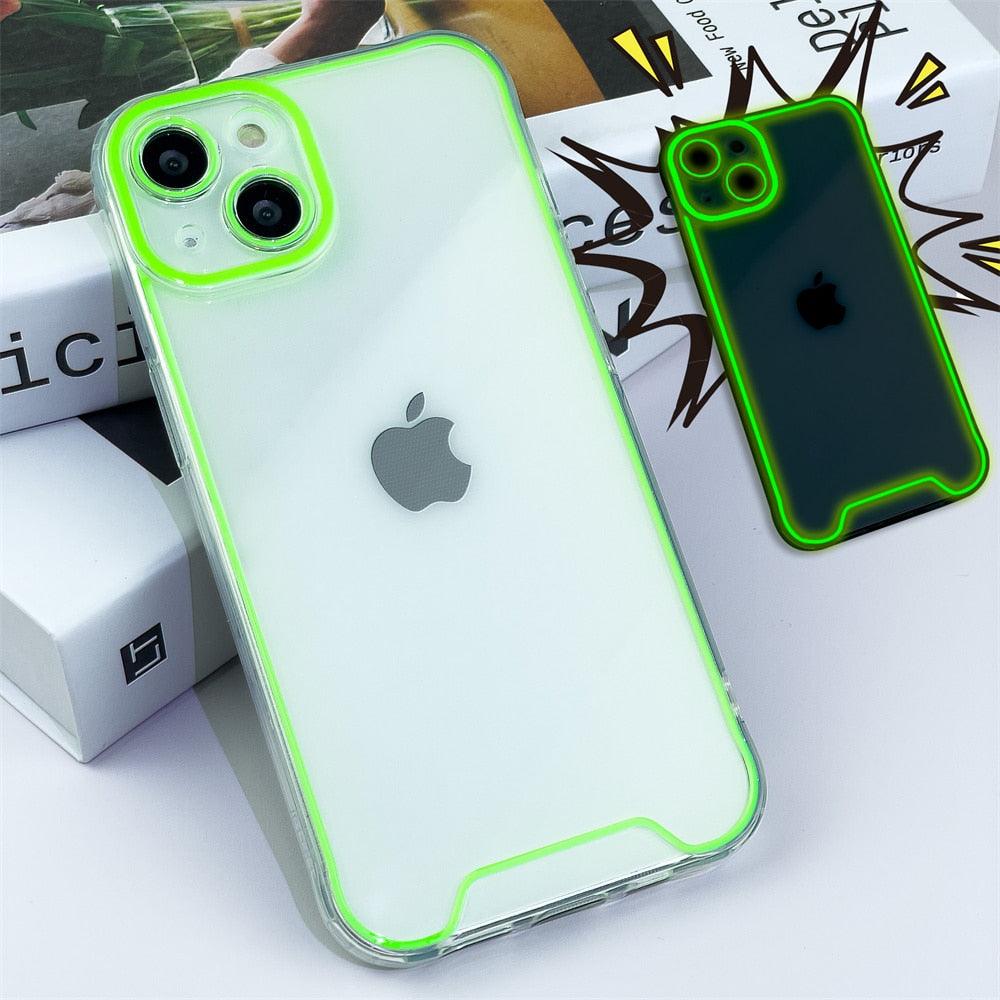 Luminous Silicone Phone Case for iPhone - Shockproof & Clear