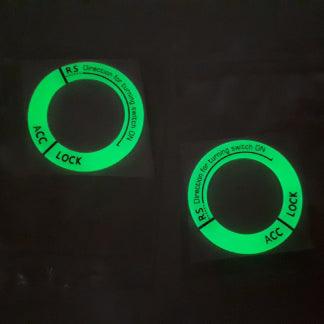 Fluorescent Start Stop Button Cover for Vehicles