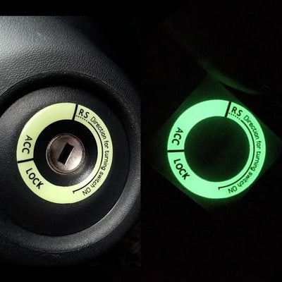 Fluorescent Start Stop Button Cover for Vehicles