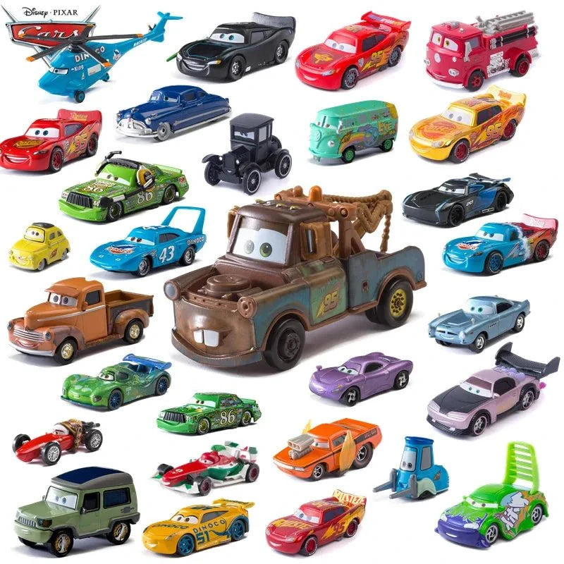 Conjunto de coches de juguete de metal fundido Mandotos Disney Pixar Cars 1:55