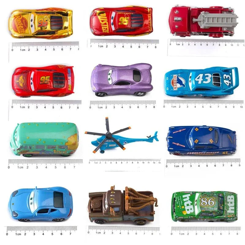 Conjunto de coches de juguete de metal fundido Mandotos Disney Pixar Cars 1:55