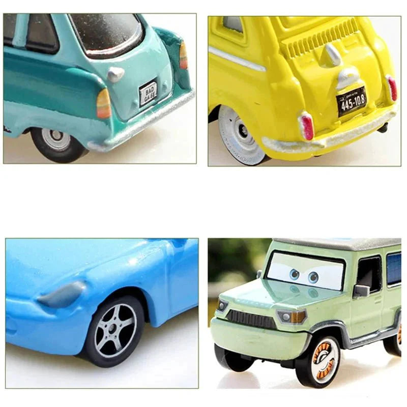 Conjunto de coches de juguete de metal fundido Mandotos Disney Pixar Cars 1:55