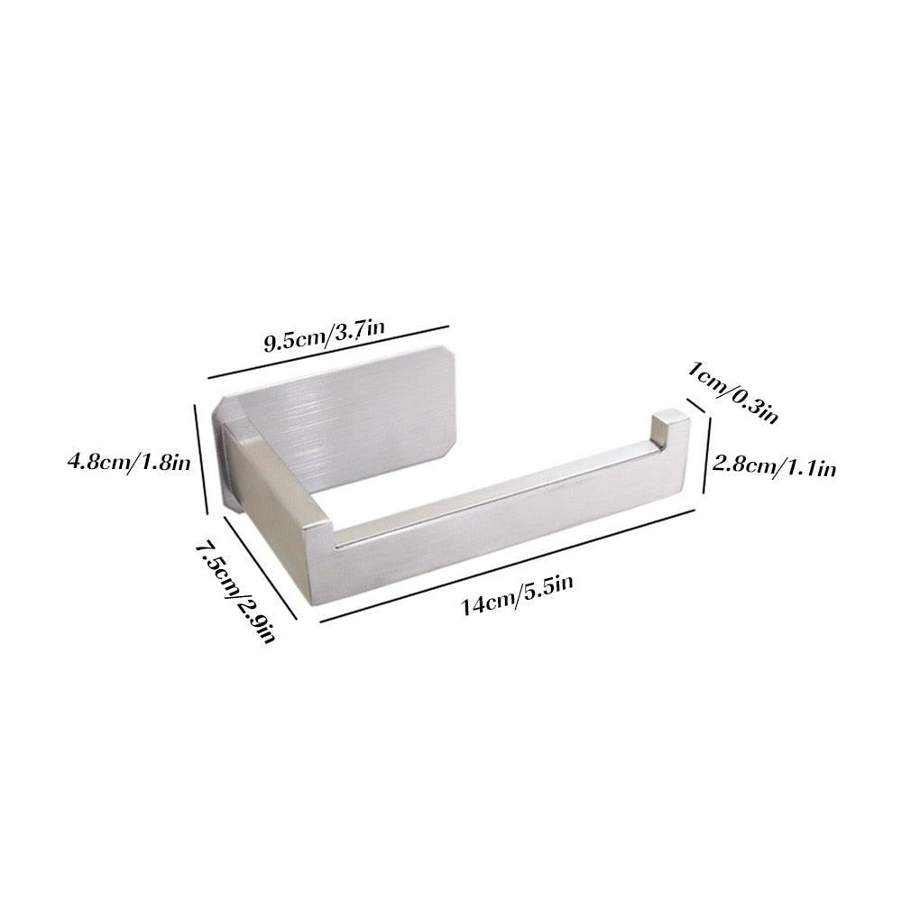 No-Drill Self Adhesive Stainless Steel Toilet Paper Holder
