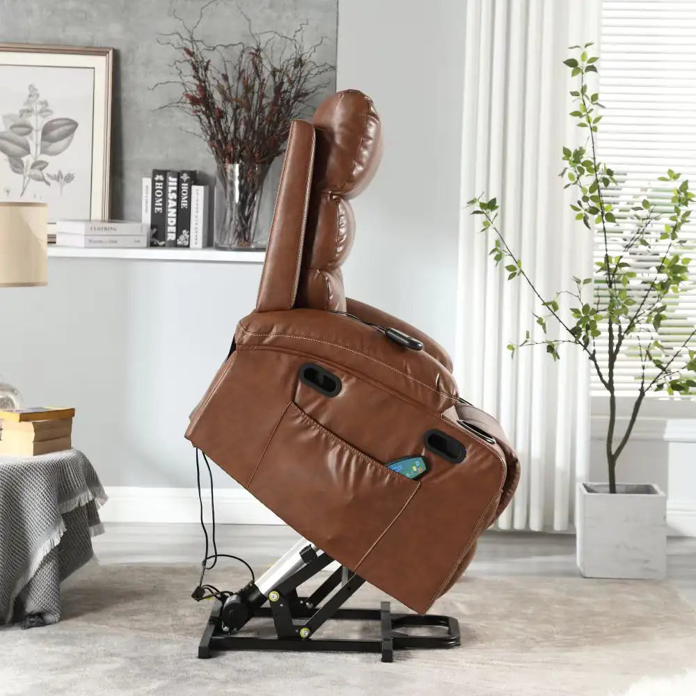 Grand canapé inclinable électrique avec levage, massage et chauffage