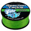 Reaction Tackle Braided Fishing Line - NO FADE Hi Vis Green - NEW