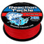 Línea de pesca trenzada Reaction Tackle X8 - Rojo resistente a la decoloración - Innovación de 8 hebras