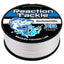 Ligne de pêche tressée premium Reaction Tackle X8 - Blanche résistante à la décoloration - 8 brins