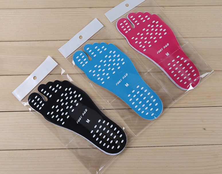 Non-slip Seaside Beach Shoes equipped with anti-skid shoes Beach socks Pad Feet Sticker Insoles Flexible Beach Feet - Korvel
