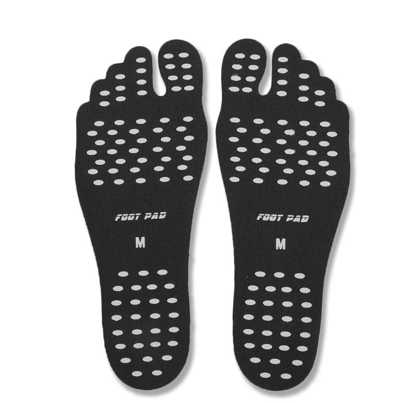 Non-slip Seaside Beach Shoes equipped with anti-skid shoes Beach socks Pad Feet Sticker Insoles Flexible Beach Feet - Korvel
