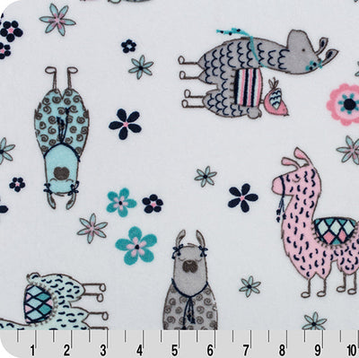 Digital Cuddle Blush No Prob Llama Fabric - 58"/60" per Yard