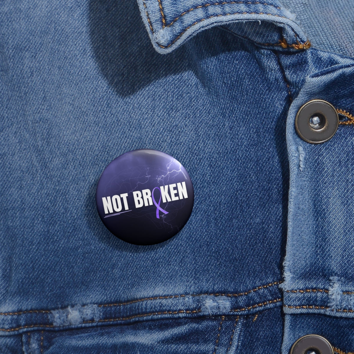 NOT BROKEN Pinback Button