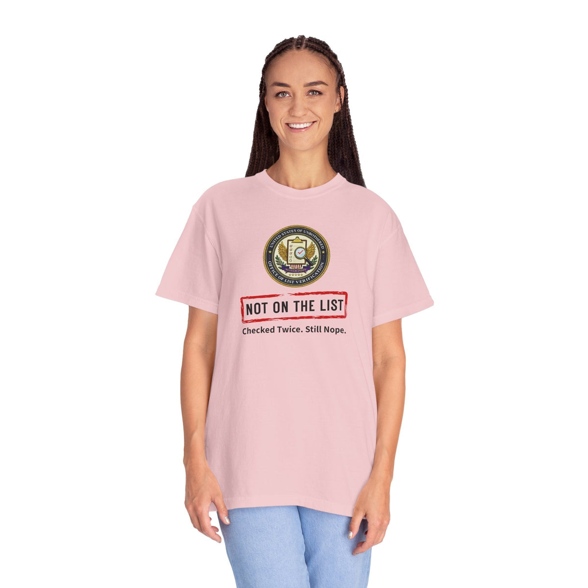 Camiseta NOT ON THE LIST | Estados Unidos de los Despreocupados
