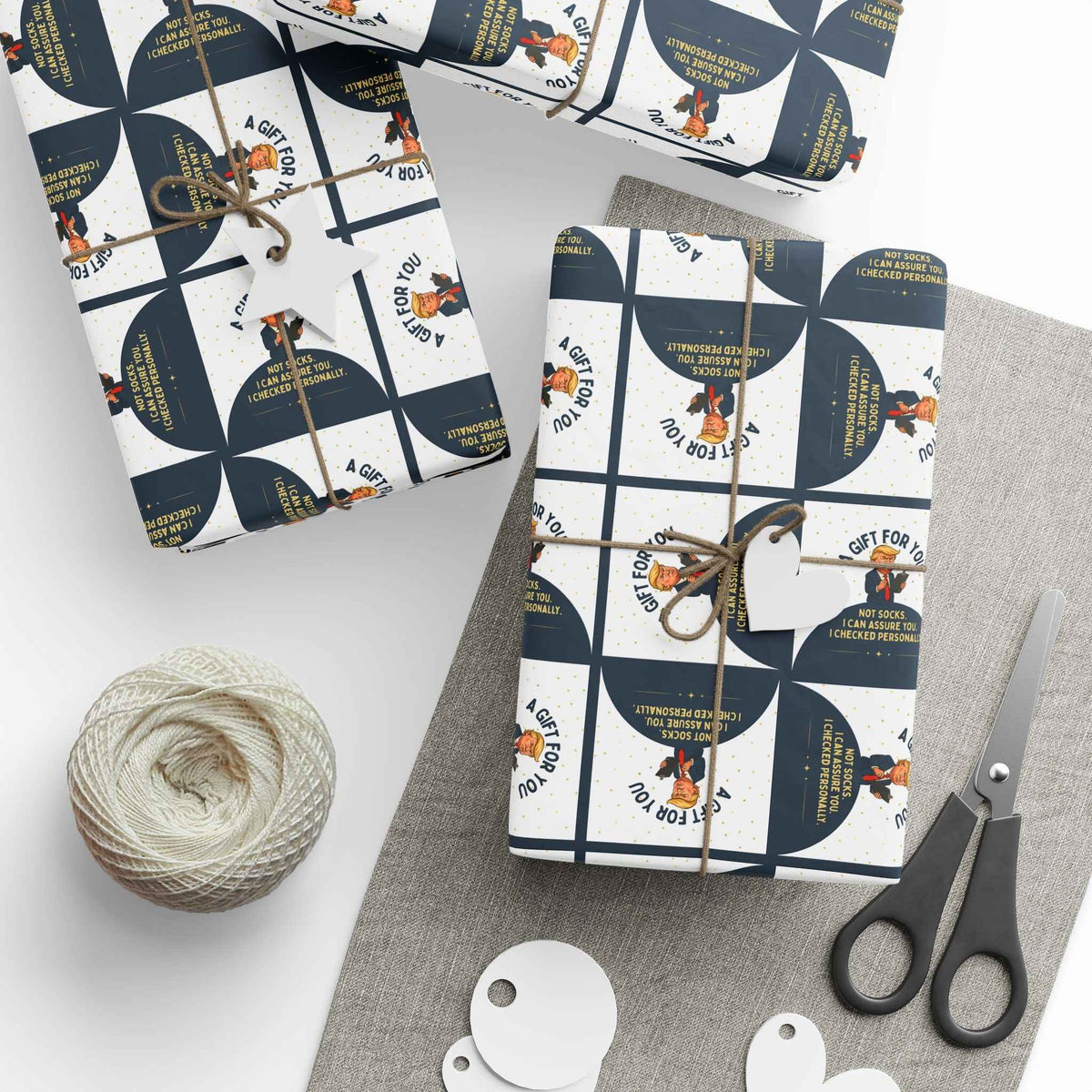 Not Socks Wrapping Paper - Political Parody Gift Wrap