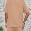Notched Half Sleeve Top and Shorts Set - Korvel