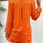 Notched Long Sleeve Top and Shorts Set - Korvel