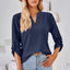 Notched Roll-Tab Sleeve T-Shirt - Korvel