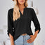 Notched Roll-Tab Sleeve T-Shirt - Korvel