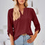 Notched Roll-Tab Sleeve T-Shirt - Korvel