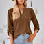 Notched Roll-Tab Sleeve T-Shirt - Korvel