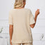 Ensemble de lounge à manches courtes et short avec encolure en V