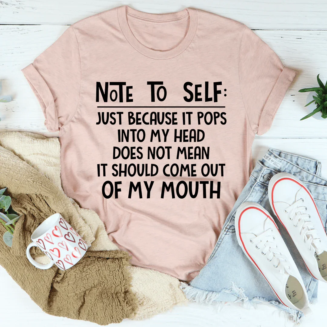 Note To Self Tee - Korvel