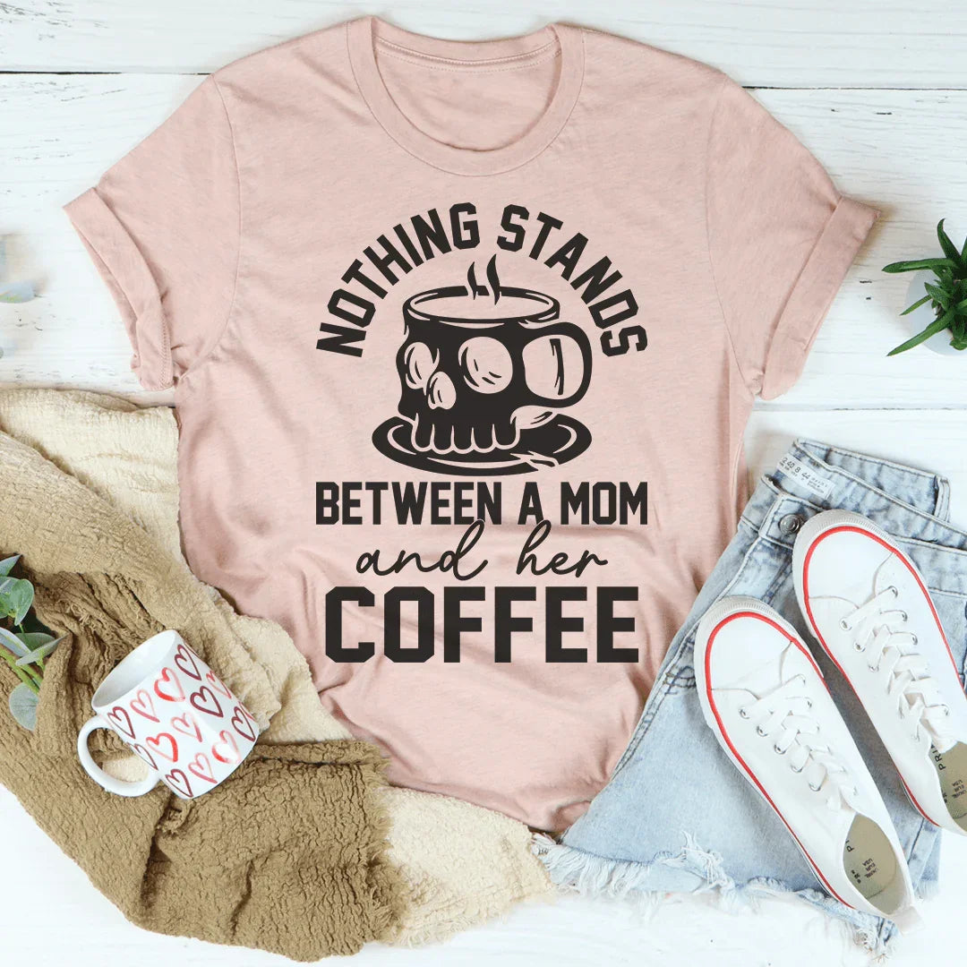 Mom's Coffee Tee - Soft & Stylish Everyday Wear